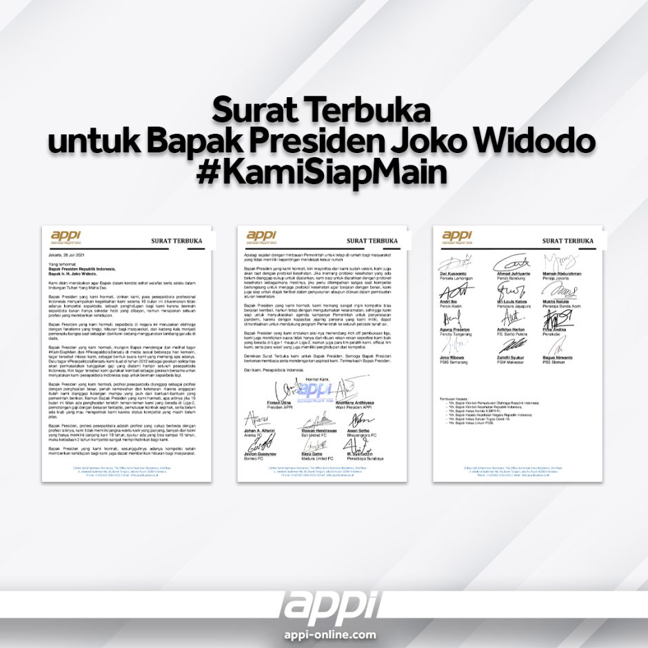 Surat Terbuka Untuk Bapak Presiden Joko Widodo #KamiSiapMain – Asosiasi ...